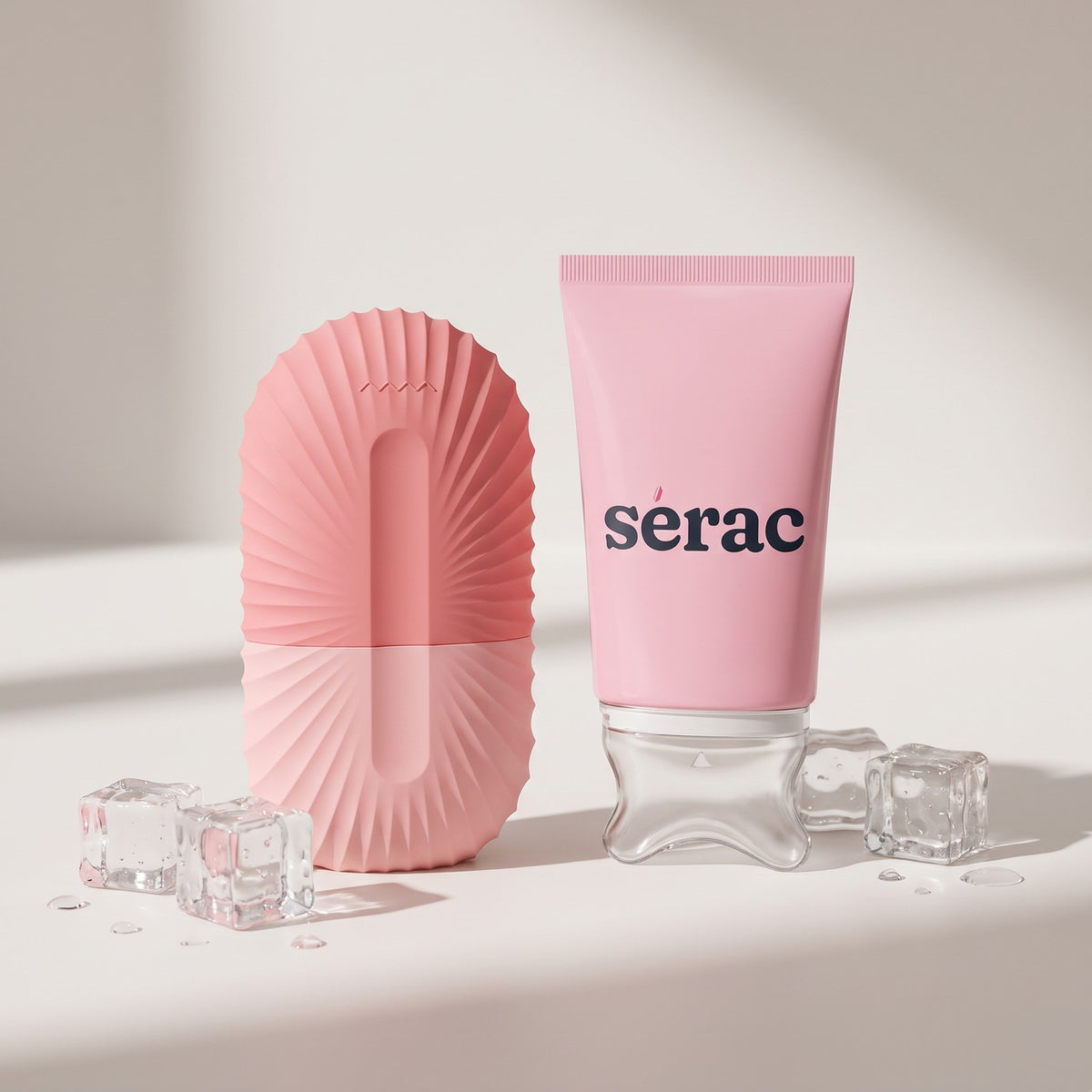 Le moule à glaçons avec la crème gua sha Sérac
